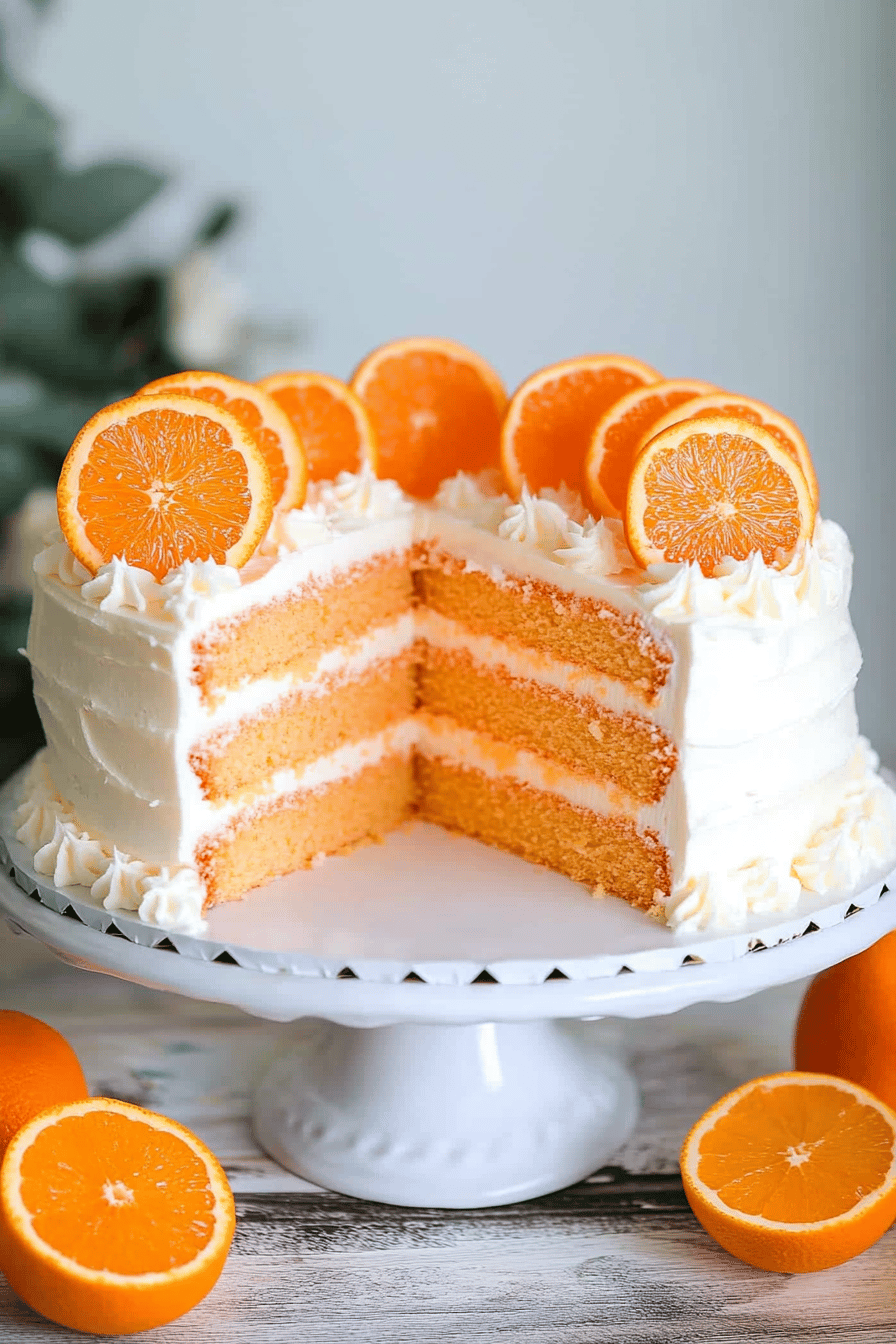 Orange Creamsicle Cake