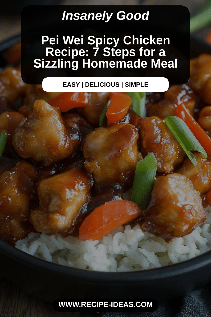 Pei Wei Spicy Chicken Recipe final dish beautifully presented and ready to serve