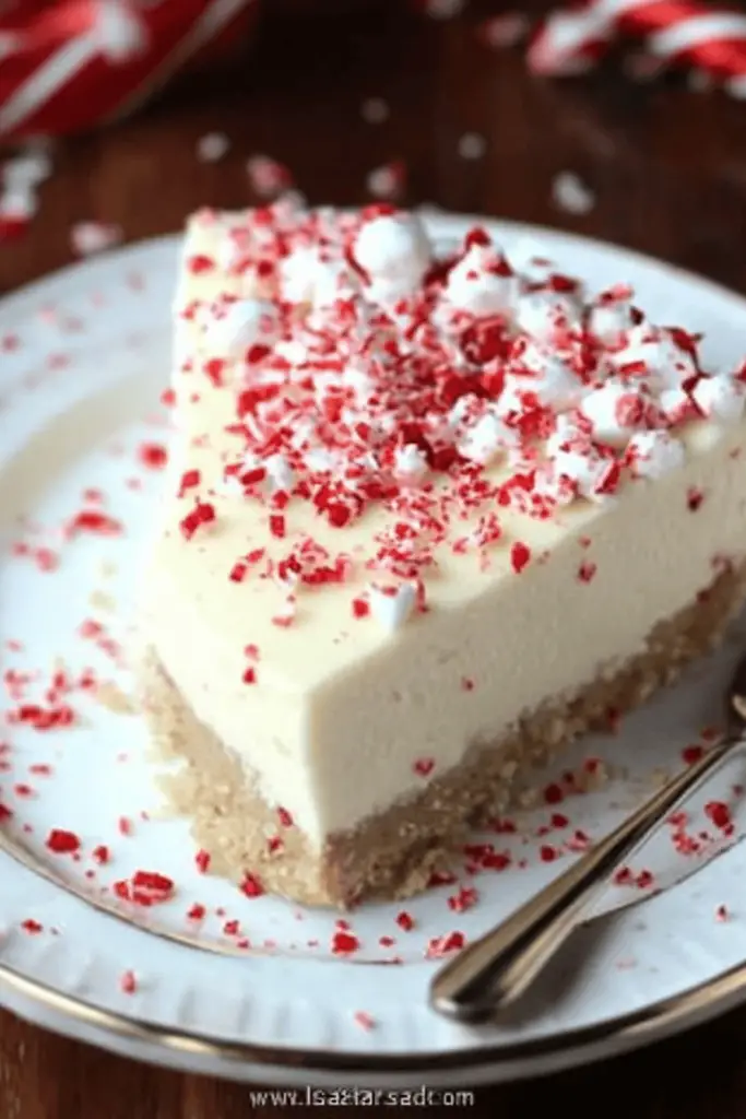 Peppermint cheesecake pie