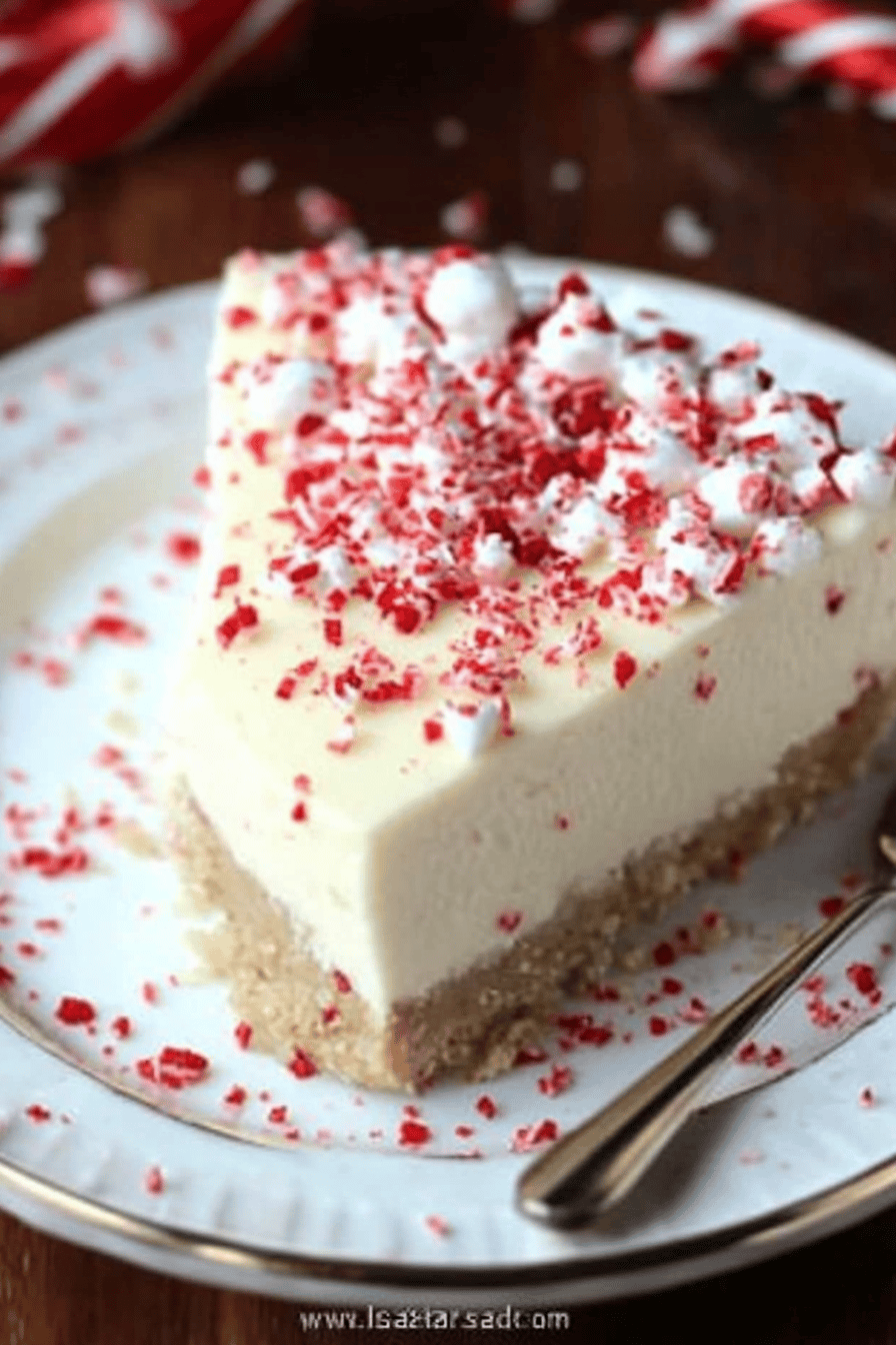 Peppermint cheesecake pie