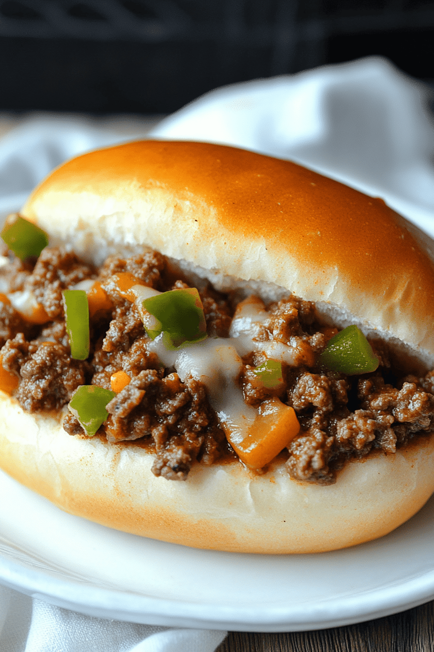 Philly cheese steak sloppy joes