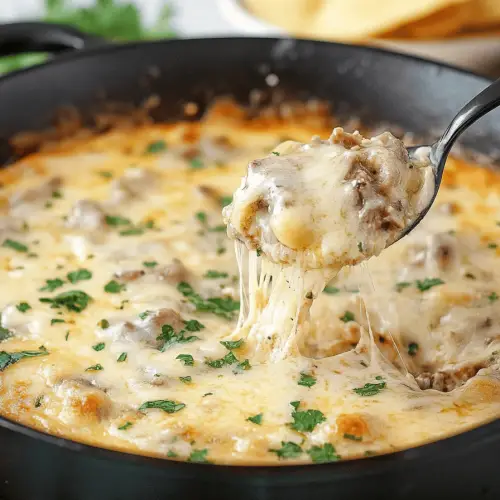 Philly cheesesteak dip
