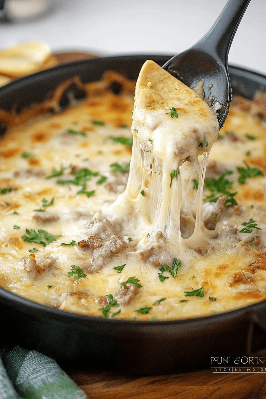 Philly cheesesteak dip