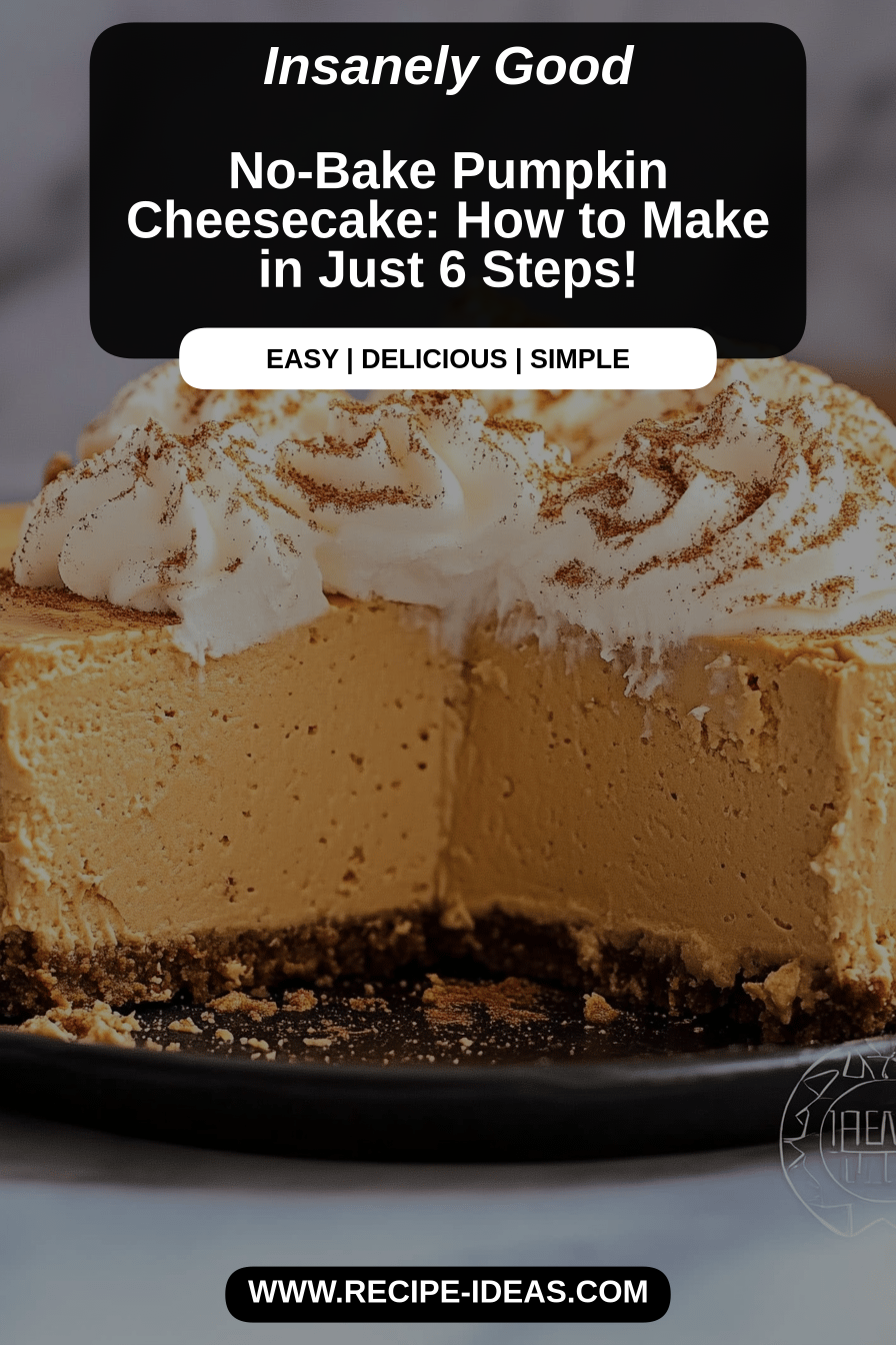 Pumpkin cheesecake final dish beautifully presented and ready to serve