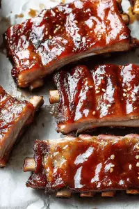 Sesame Garlic Ribs