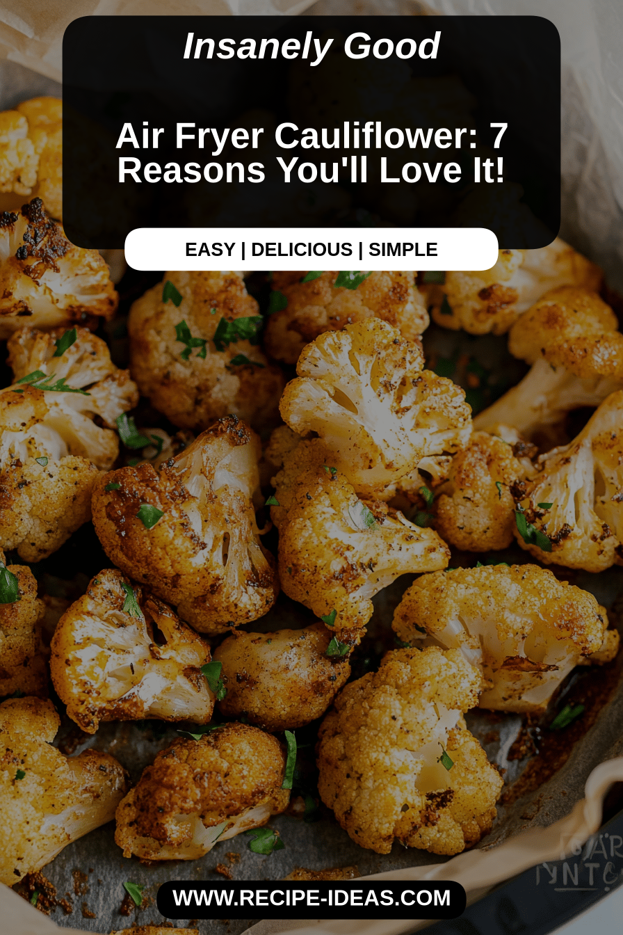 air fryer cauliflower final dish beautifully presented and ready to serve