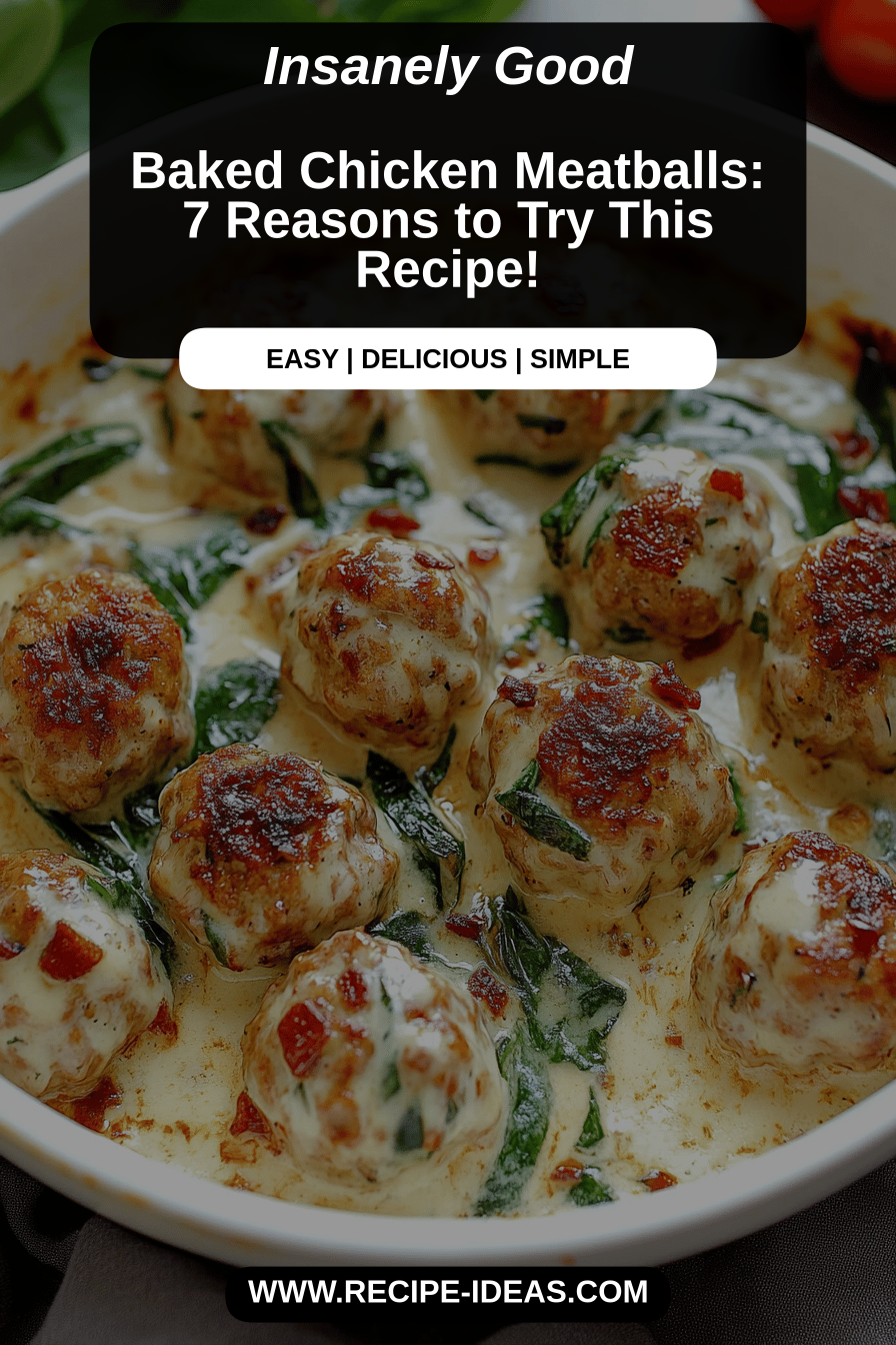 baked chicken meatballs final dish beautifully presented and ready to serve