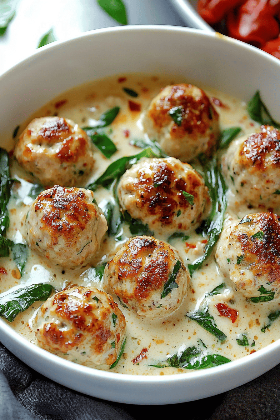baked chicken meatballs