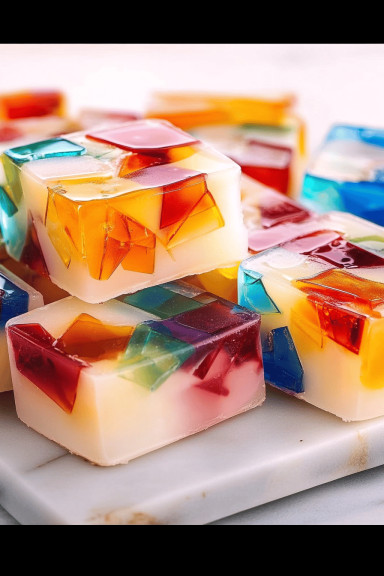 broken glass jello