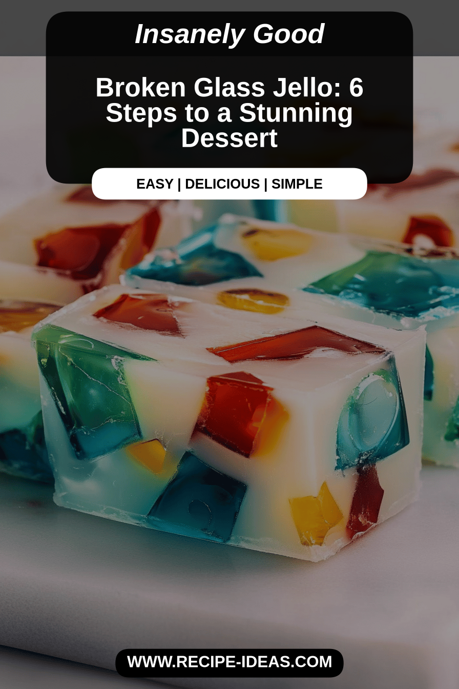 broken glass jello final dish beautifully presented and ready to serve