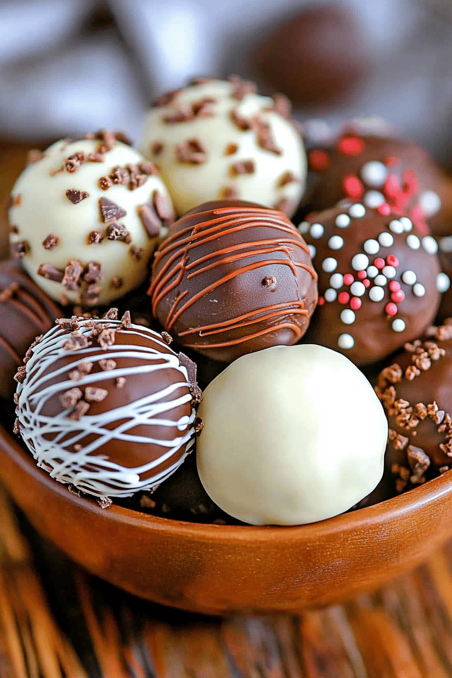 brownie truffles ingredients organized and measured on kitchen counter