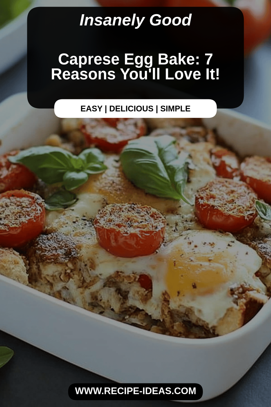 caprese egg bake final dish beautifully presented and ready to serve