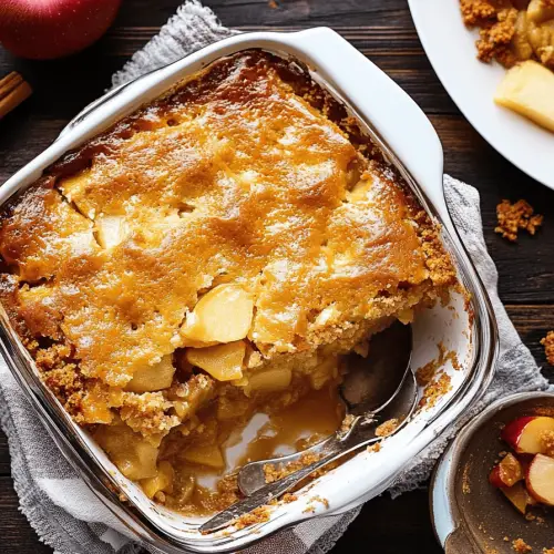 caramel apple dump cake