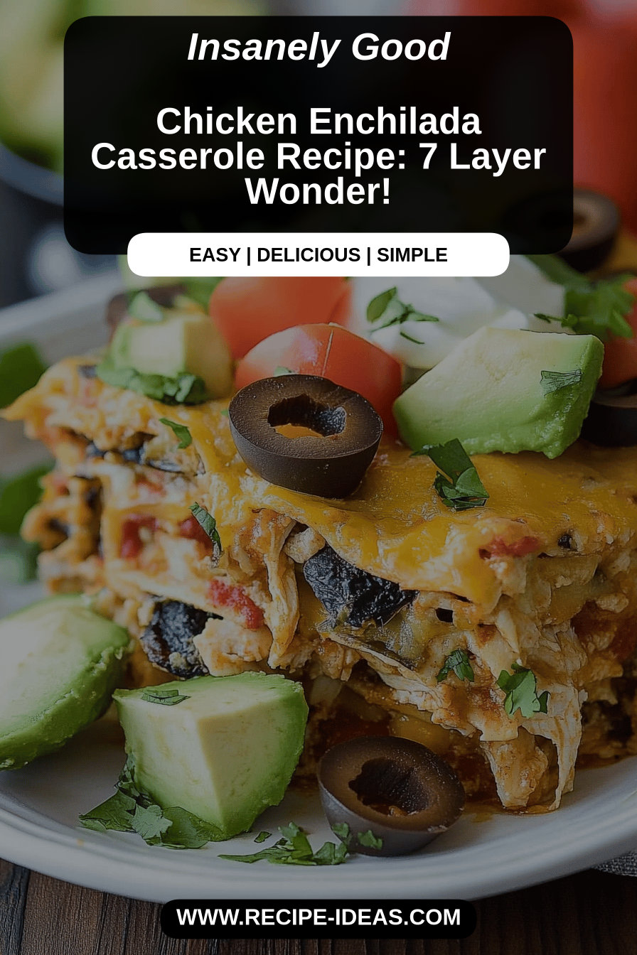 chicken enchilada casserole final dish beautifully presented and ready to serve