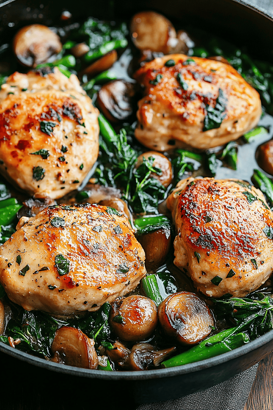 chicken skillet slice on plate showing perfect texture and swirl pattern