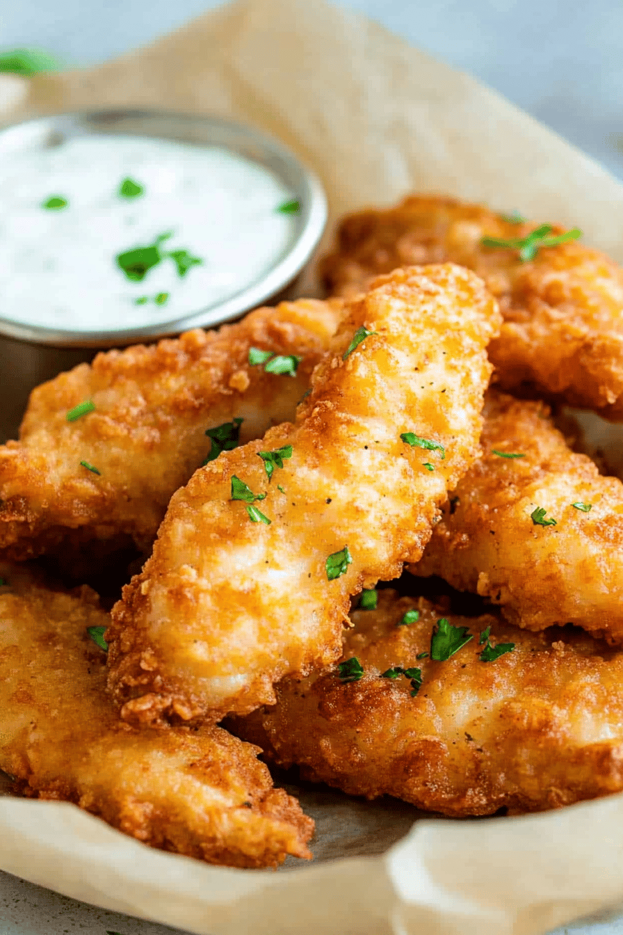 chicken tenders ingredients organized and measured on kitchen counter