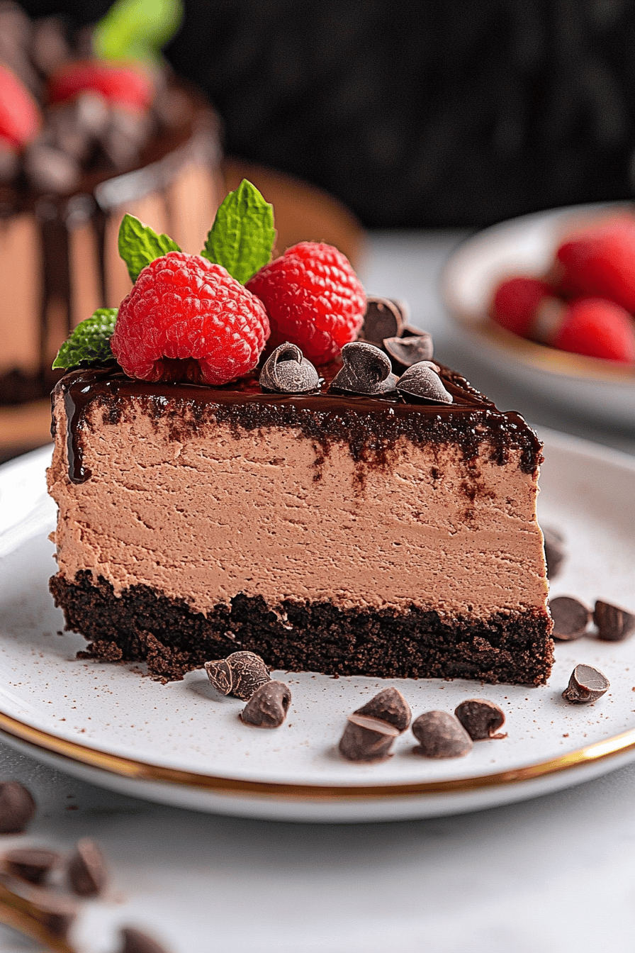chocolate cheesecake