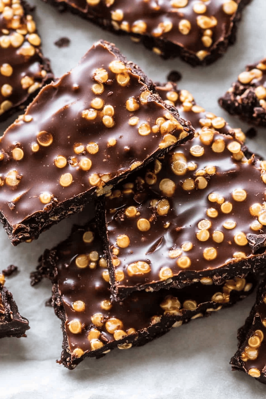 chocolate quinoa crisps
