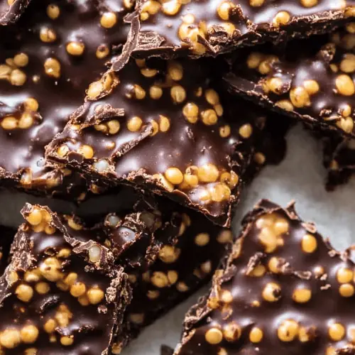 chocolate quinoa crisps
