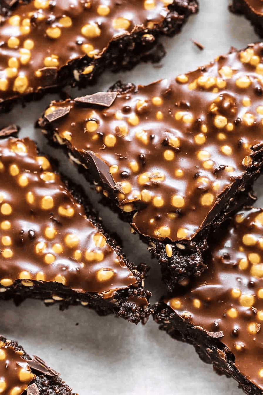 chocolate quinoa crisps
