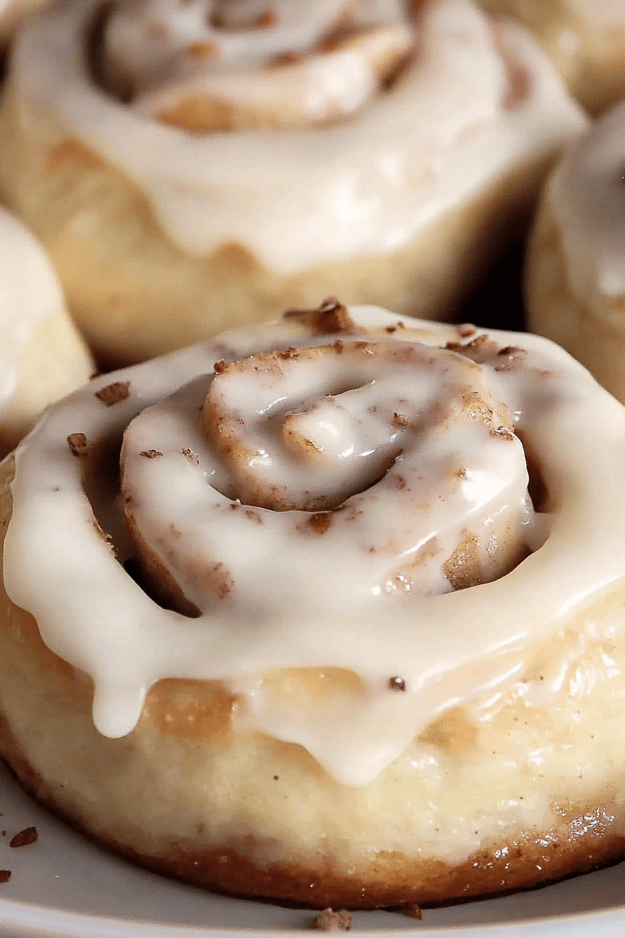 cinnamon rolls slice on plate showing perfect texture and swirl pattern