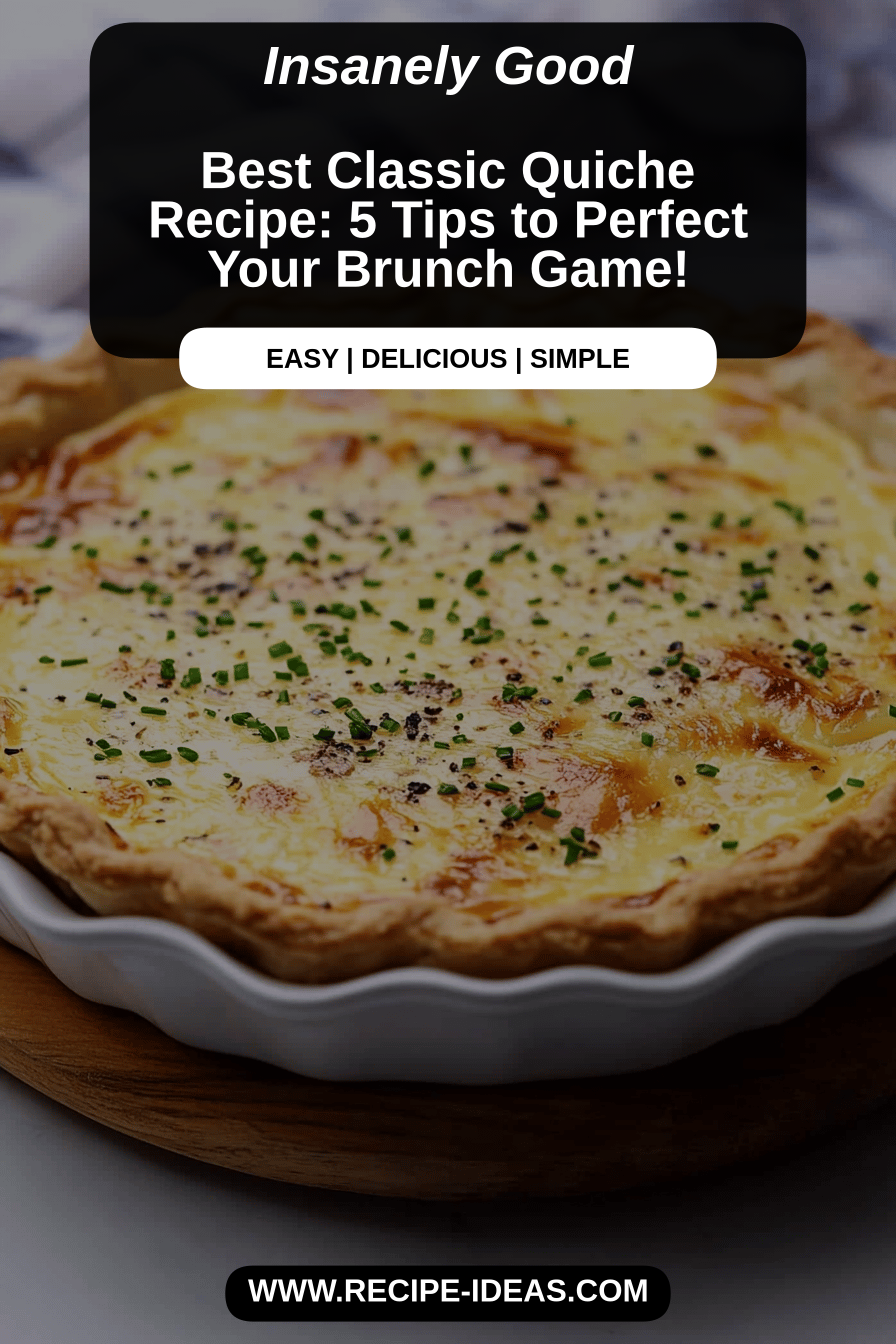 classic quiche recipe final dish beautifully presented and ready to serve