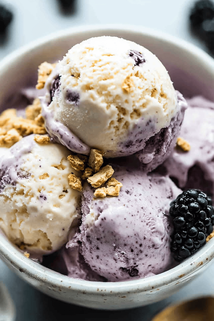 cottage cheese ice cream ingredients organized and measured on kitchen counter