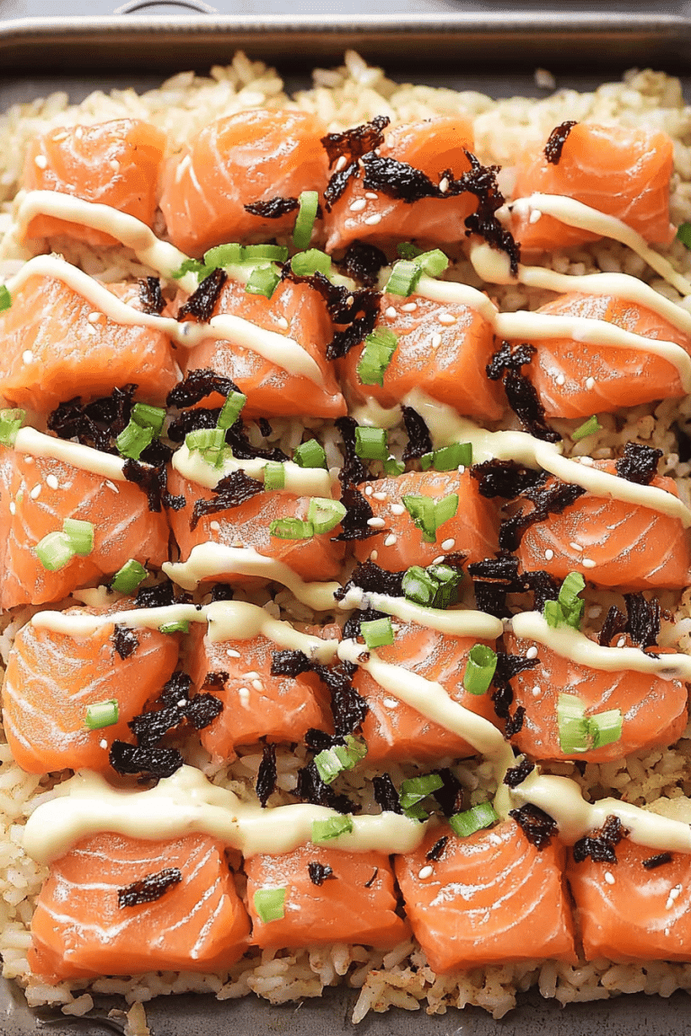 crispy rice salmon