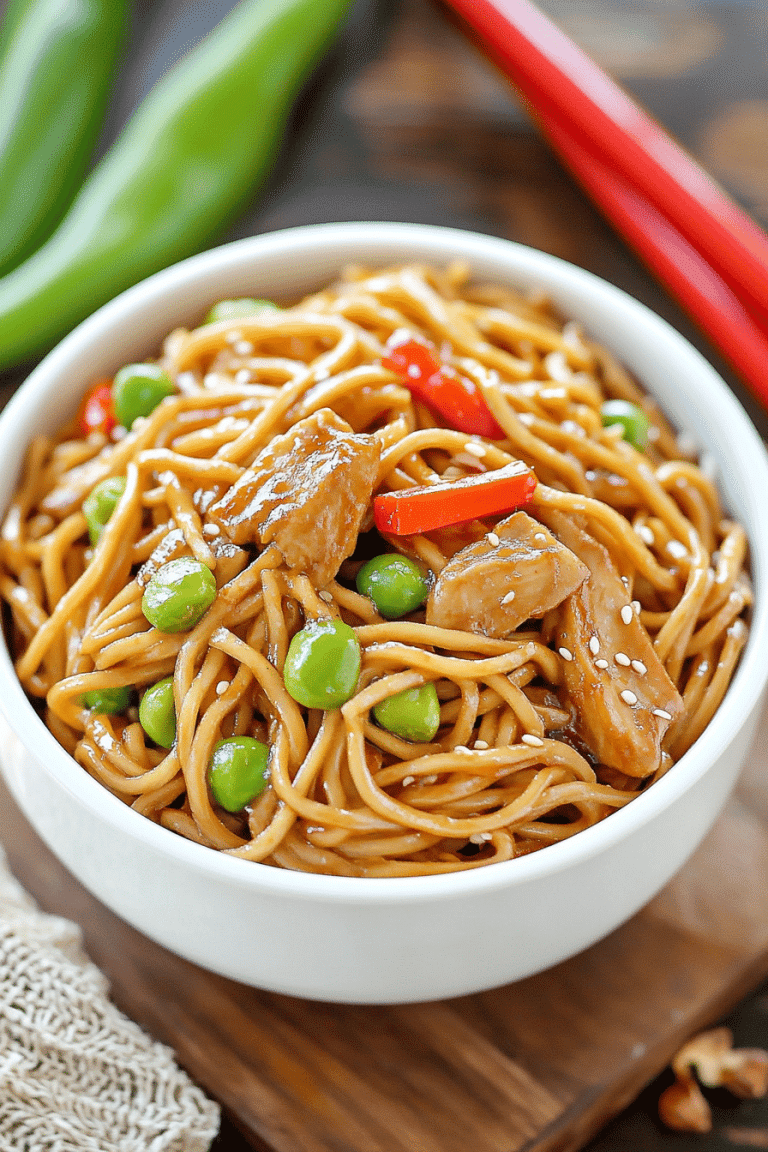 crock pot lo mein