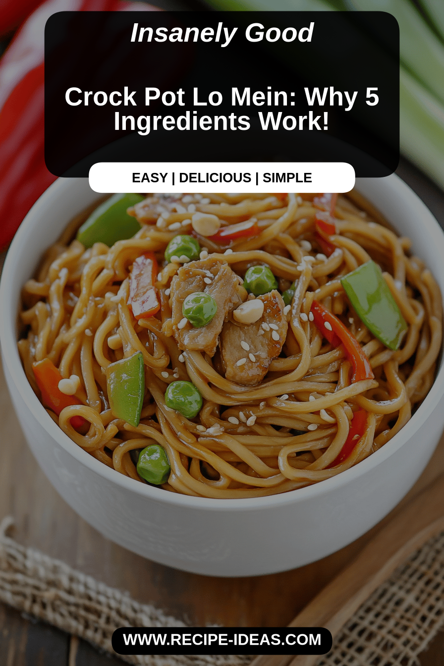 crock pot lo mein final dish beautifully presented and ready to serve