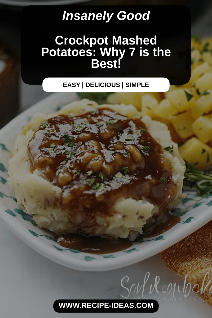 crockpot mashed potatoes final dish beautifully presented and ready to serve