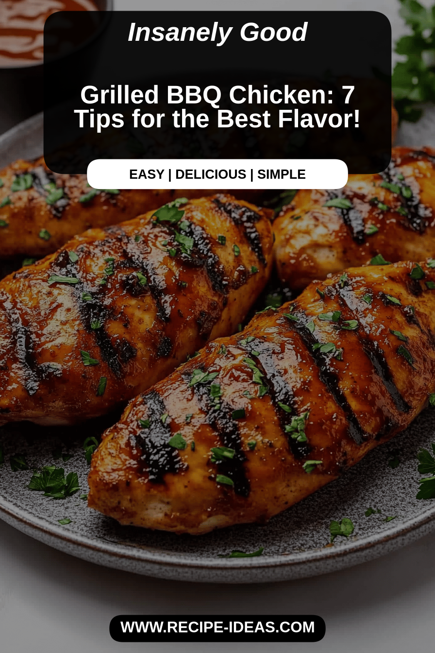 grilled bbq chicken final dish beautifully presented and ready to serve