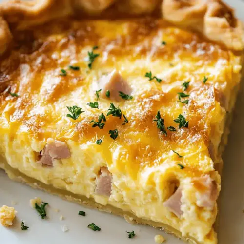 ham cheddar quiche