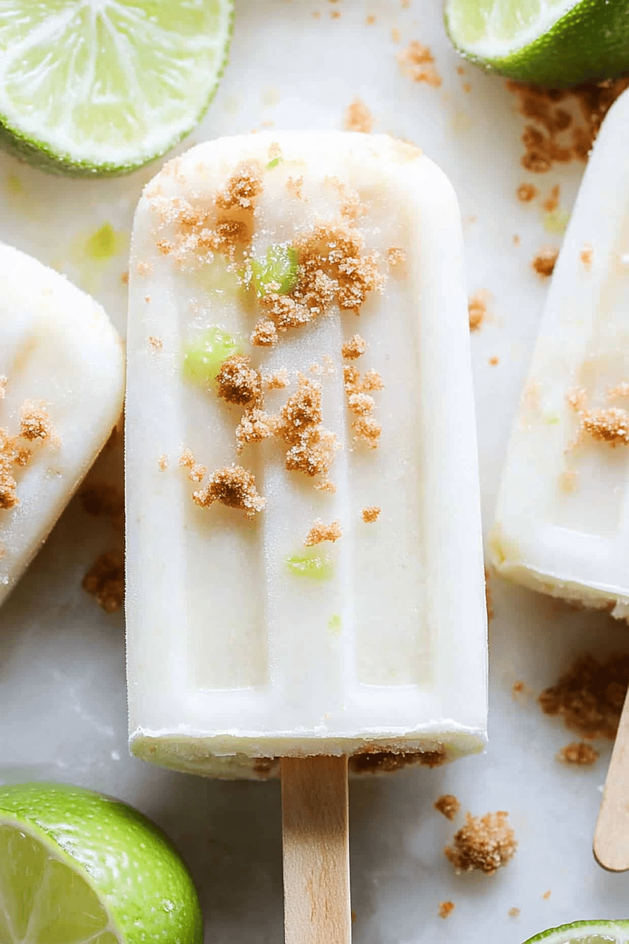key lime pie popsicles ingredients organized and measured on kitchen counter