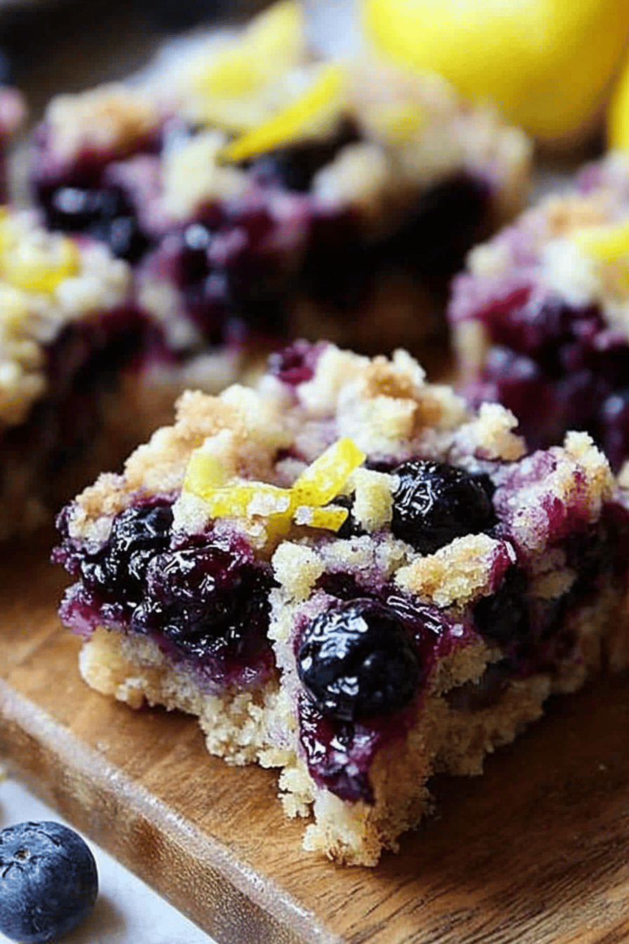 lemon blueberry bars