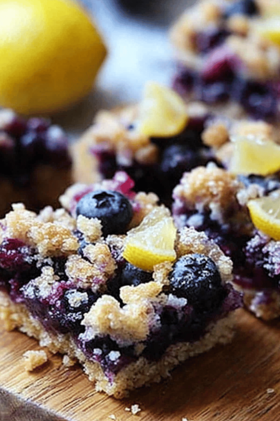 lemon blueberry bars ingredients organized and measured on kitchen counter