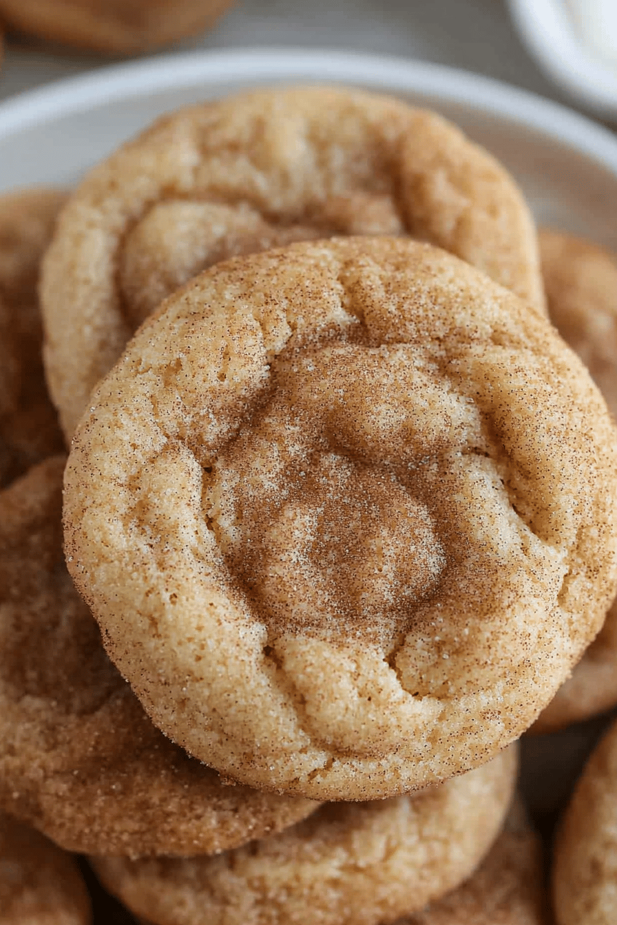 maple snickerdoodles ingredients organized and measured on kitchen counter