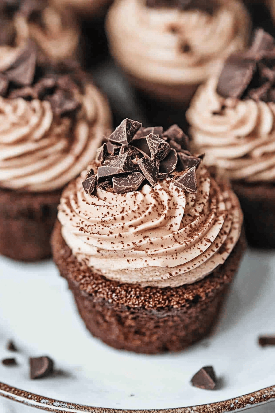 mini chocolate cheesecakes