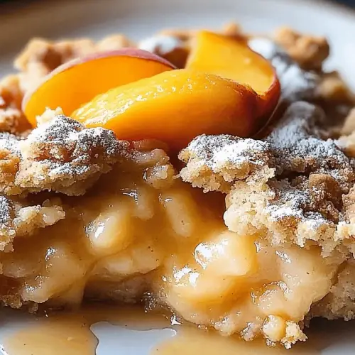 peach cobbler