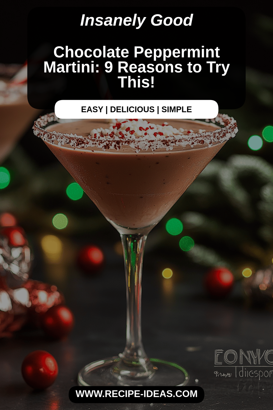 peppermint martini final dish beautifully presented and ready to serve