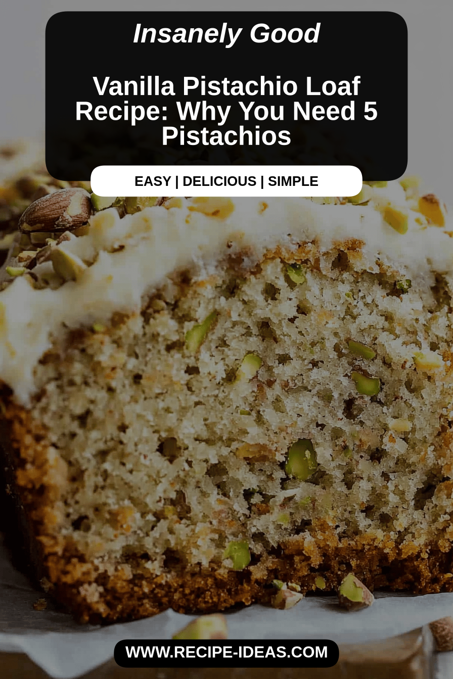 pistachio loaf recipe final dish beautifully presented and ready to serve