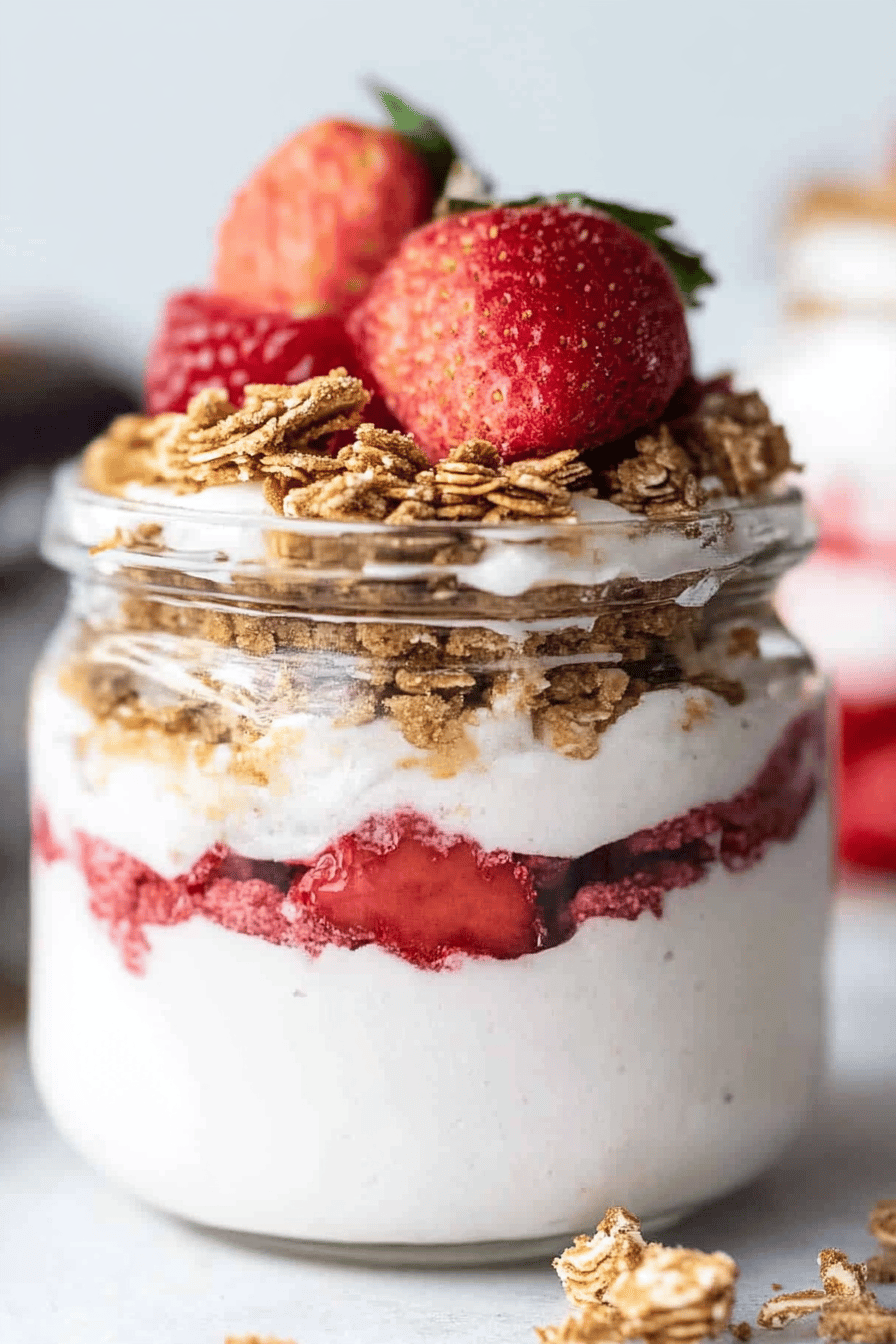 protein cheesecake slice on plate showing perfect texture and swirl pattern