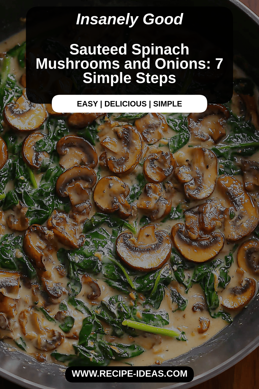 sauteed spinach mushrooms final dish beautifully presented and ready to serve