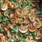 sauteed spinach mushrooms
