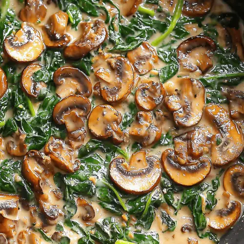 sauteed spinach mushrooms