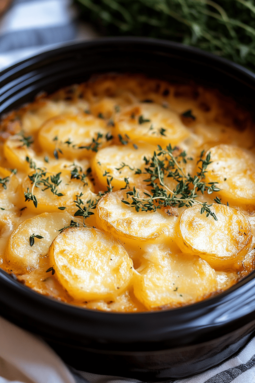 scalloped potatoes ingredients organized and measured on kitchen counter