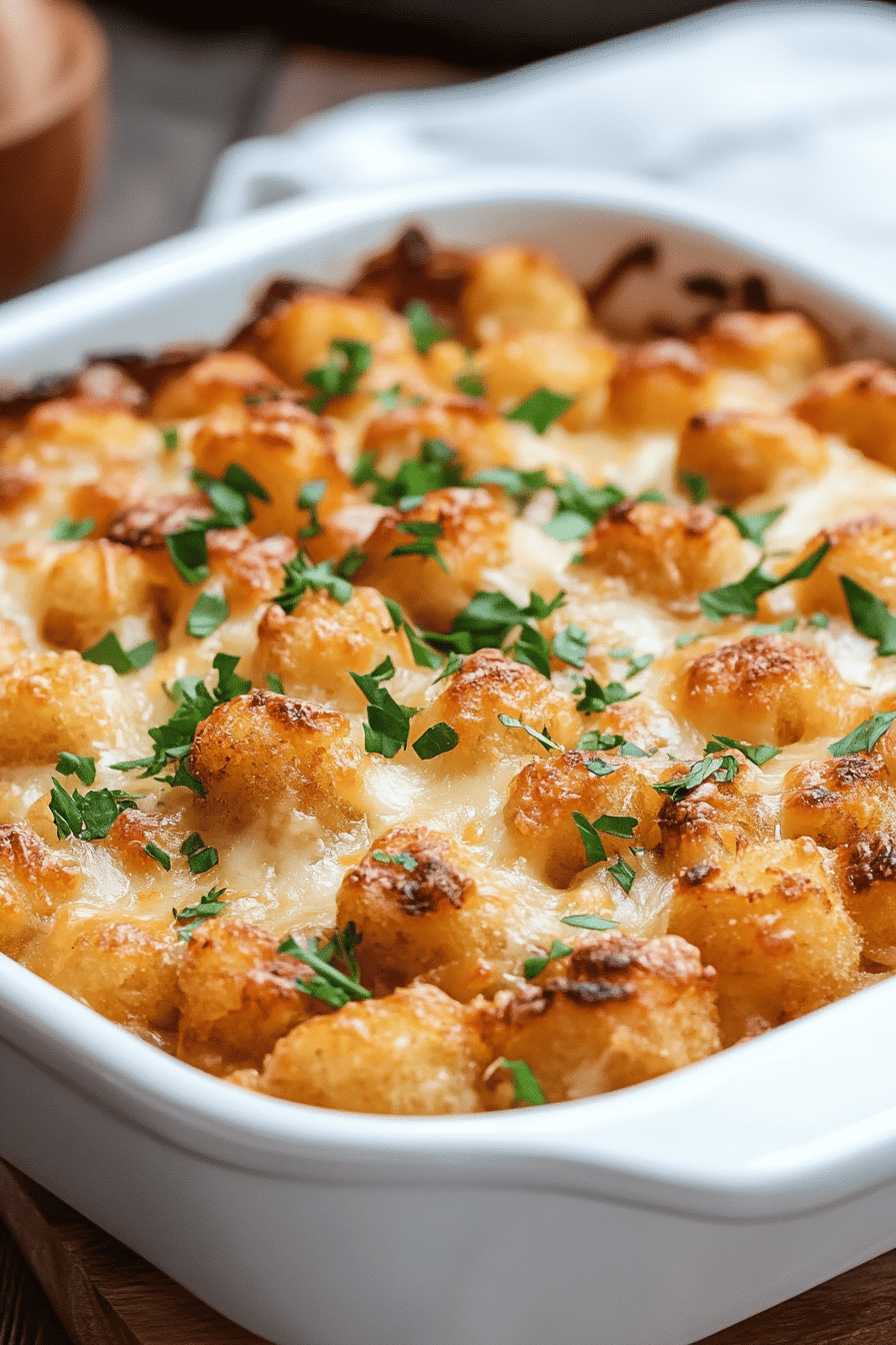 tater tot casserole ingredients organized and measured on kitchen counter