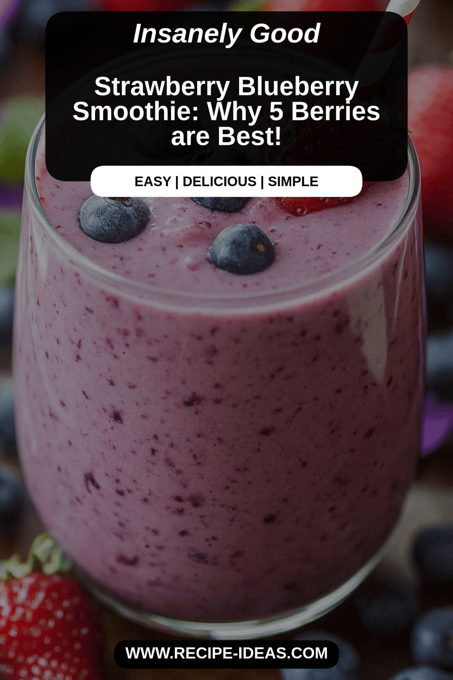 Berry smoothie final dish beautifully presented and ready to serve