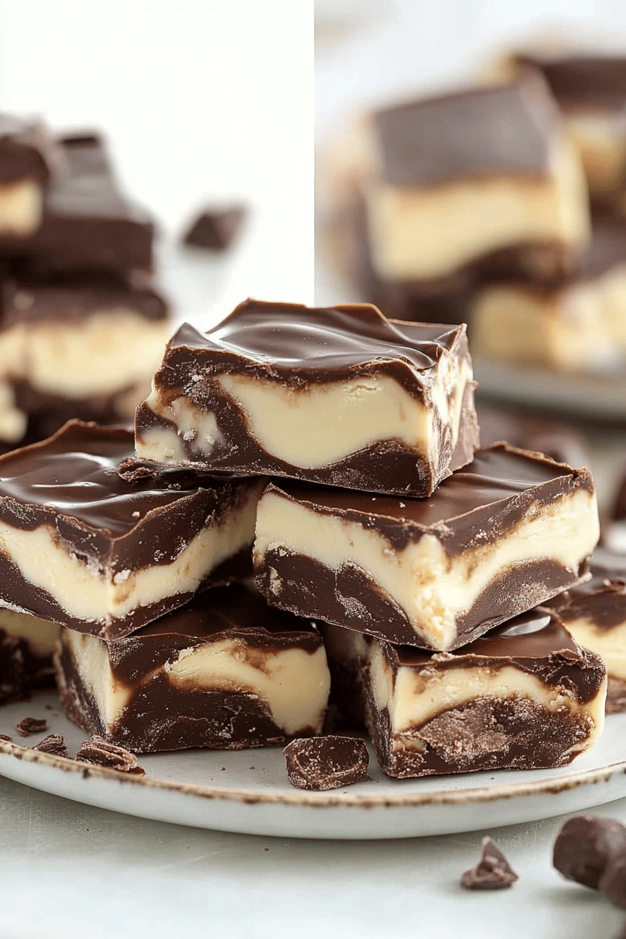 Boston cream fudge ingredients organized and measured on kitchen counter