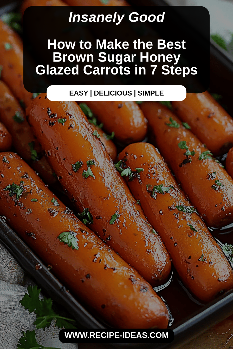 Brown sugar honey carrots final dish beautifully presented and ready to serve